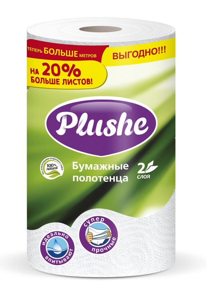 обновлении бумажных полотенец Plushe «Nude» и«Белые». обновлении бумажных полотенец Plushe «Nude» и«Белые».